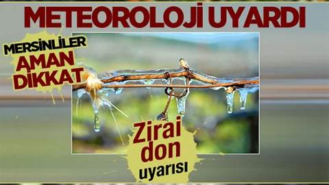 Mersin'de Don Uyarısı