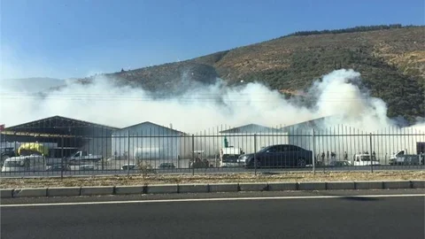 Fabrikada Yangın Çıktı: 200 Ton Pamuk Kül Oldu