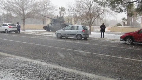 Mersin Silifke'de Yıllar Sonra Kar Yağdı