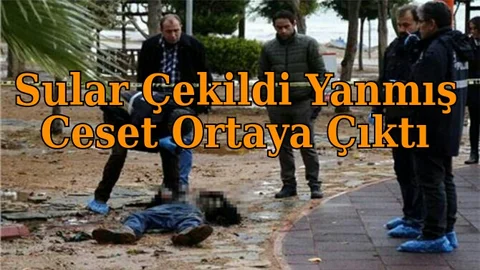 Sular Çekildi Yanmış Ceset Ortaya Çıktı 
