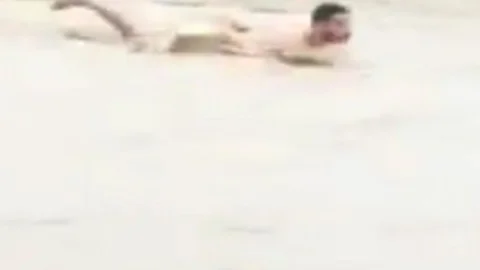 Mersin'de Sel Felaketinde İlginç Görüntü