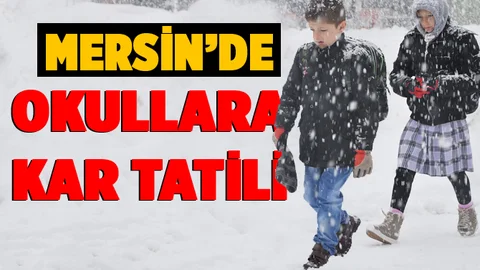 Gülnar'da Eğitime Kar Nedeniyle 1 Gün Verildi