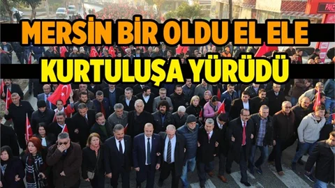 Toroslar'da Kurtuluş Yürüyüşü Coşkusu
