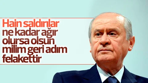 MHP lideri Bahçeli'den Twitter'da açıklamalar