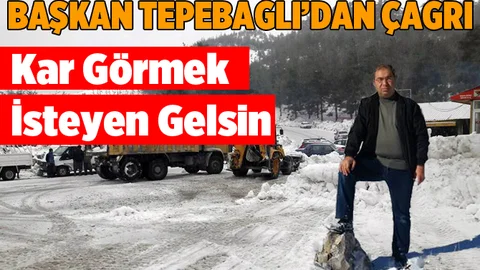 Çamlıyayla Belediye Başkanından Çağrı, "Kar Görmek İsteyen Gelsin"