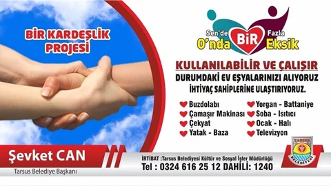 TARSUS BELEDİYESİ’NDEN DEV PROJE