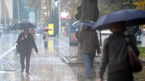 Mersin'de Kuvvetli Yağış Uyarısı