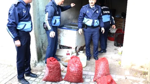 Midye Çuvalları Kümesten Çıkt