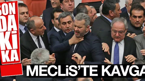 Meclis'te kavga çıktı