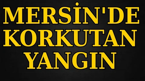 Mersin'de Korkutan Yangın 