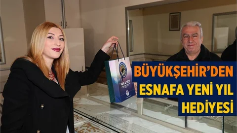 Büyükşehir'den Esnafa Yeni Yıl Hediyesi