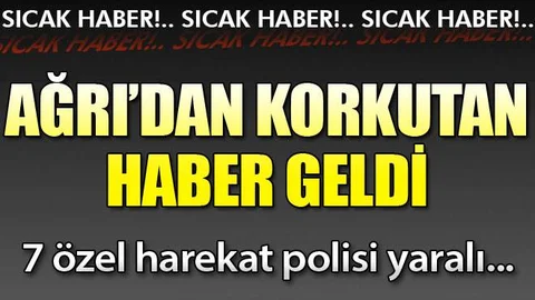 Doğubayazıt'ta zırhlı polis aracı devrildi