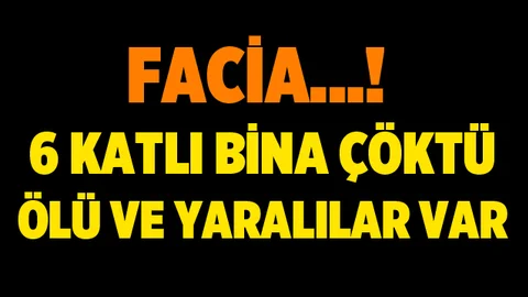 İstanbul Zeytinburnu'nda 6 Katlı Bina Çöktü