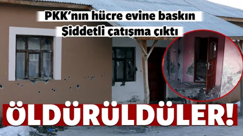 PKK'nın hücre evine baskın: Öldürüldüler!
