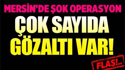 Mersin'de Terör Örgütü DHKP-C Operasyonu