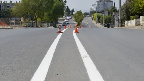 2016’DA 84 BİN 486 METREKARE YOL ÇİZGİSİ ÇİZİLDİ