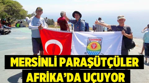 Mersinli paraşütçüler Güney Afrika’da yarışıyor
