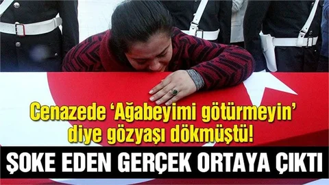 Cenazede 'ağabeyimi götürmeyin' diye ağlayan kadın bakın kim çıktı