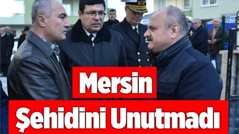 Mersin Şehit Yüzbaşı Yiğitcan Çiga'yı Unutmadı
