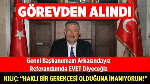 MHP Mersin Teşkilatı Görevden Alındı