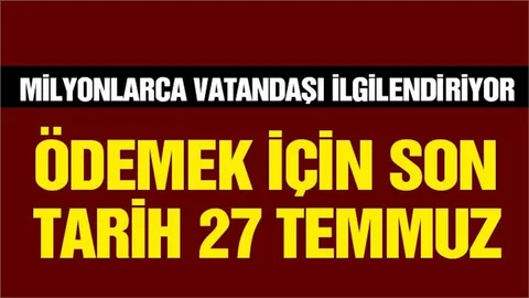 Sicil affı için son tarih 27 Temmuz