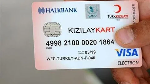 750 BİN SURİYELİ SIĞINMACIYA KIZILAY KART