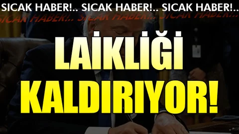 Trump laikliği kaldırıyor!