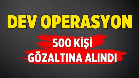 Dev IŞİD Operasyonu 500 Kişi Gözaltına Alındı