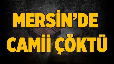 Çamlıyayla'da Camii Çöktü