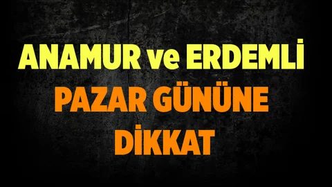 Anamur ve Erdemli'de Pazar Günü Elektrikler Kesilecek