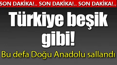 Ağrı Eleşkirt'te 4.5 büyüklüğünde deprem!