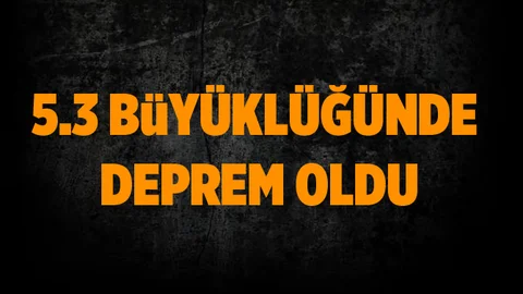 Çanakale'de 5.3 büyüklüğünde deprem