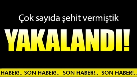 11 şehit verdiğimiz olayın faili yakalandı