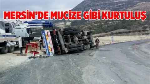 Mersin'de korkutan kaza