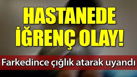 Hastanede uyuyan kıza taciz