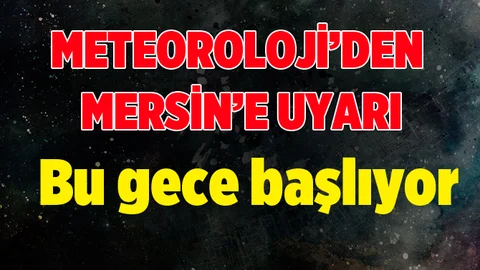 Meteorolojiden Mersin İçin 3 Günlük Don Uyarısı