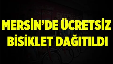 Mersin'de Farkındalık Için Bisiklet Dağıtıldı