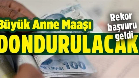 Büyükanne maaşına rekor başvuru geldi!