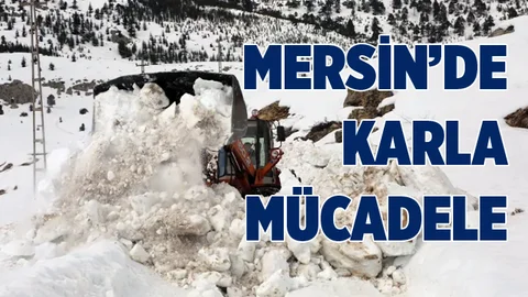 Mersin'de Karla Kaplanan Yollar Açılıyor