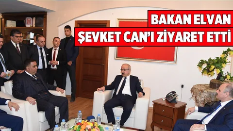 Kalkınma Bakanı Lütfi Elvan, Başkan Can’ı ziyaret etti