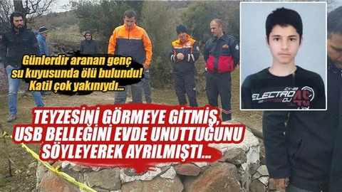 Kayıp genç su kuyusunda ölü buludu!	