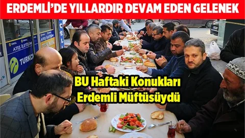Erdemli Esnafın Bu Haftaki Konuğu İlçe Müftüsü Türkmenoğlu Oldu