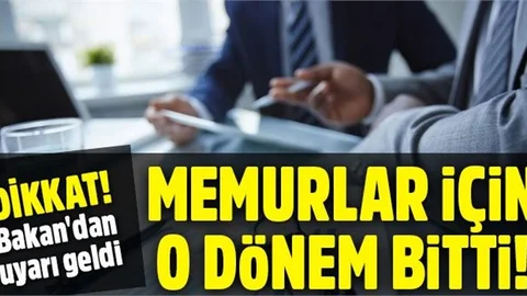 Bakan Müezzinoğlu: Ömür boyu memurluk kalktı