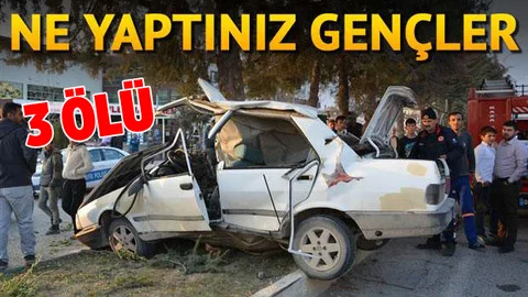 Antalya'da Feci Kaza da 3 Kişi Öldü