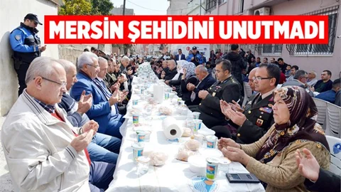 MERSİNLİLER ŞEHİT ÖMER KOCA’NIN SENE-İ DEVRİYESİNDE BİR ARAYA GELDİ