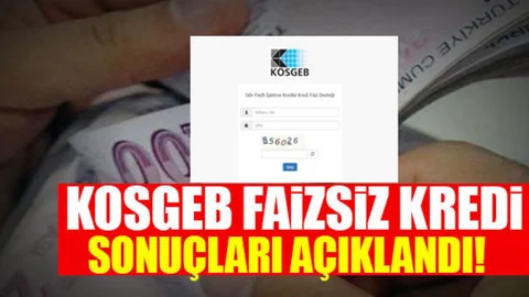 KOSGEB 50 bin lira faizsiz kredi sonuçları açıklandı! TIKLA ÖĞREN