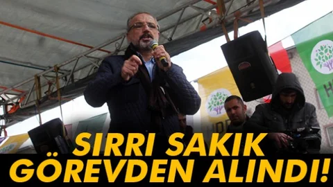 Ağrı Belediye Başkanı Sırrı Sakık Görevden Alındı