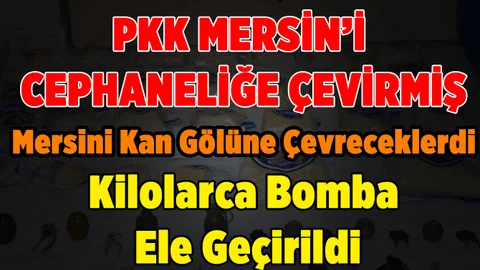 Tarsus'ta Kilolarca Patlayıcı ve Silah Ele Geçirildi