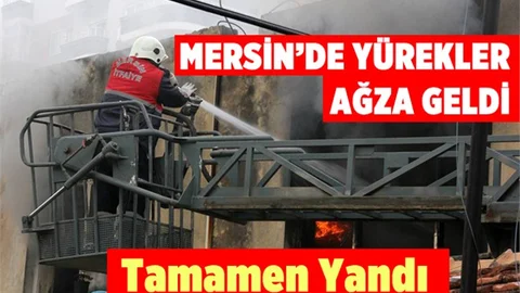Mersin'de Korkutan Yangın