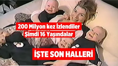 'Gülen dördüzler' 16 yaşında